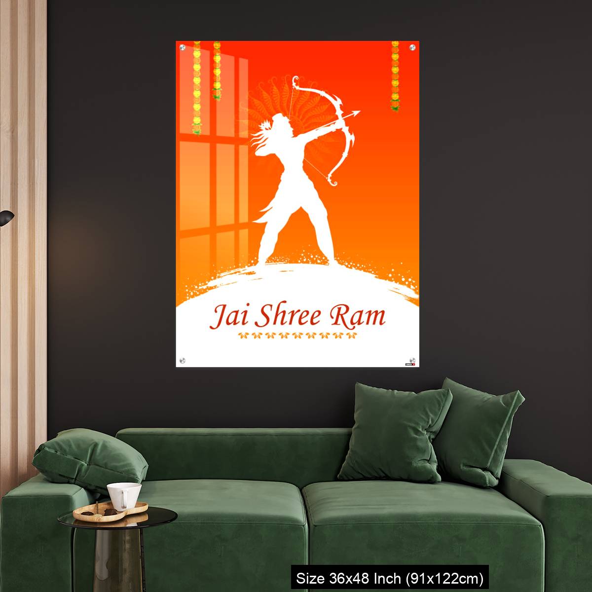 OMGs Acrylic Wall Decor – Lord Rama with bow arrow - Image 4