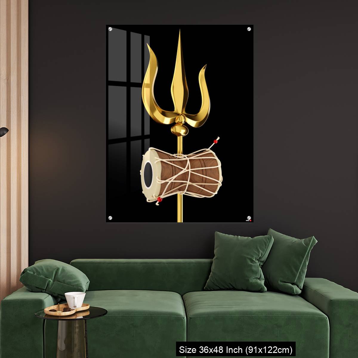 OMGs Acrylic Wall Decor – Shiva's Trishul and Damru - Image 4