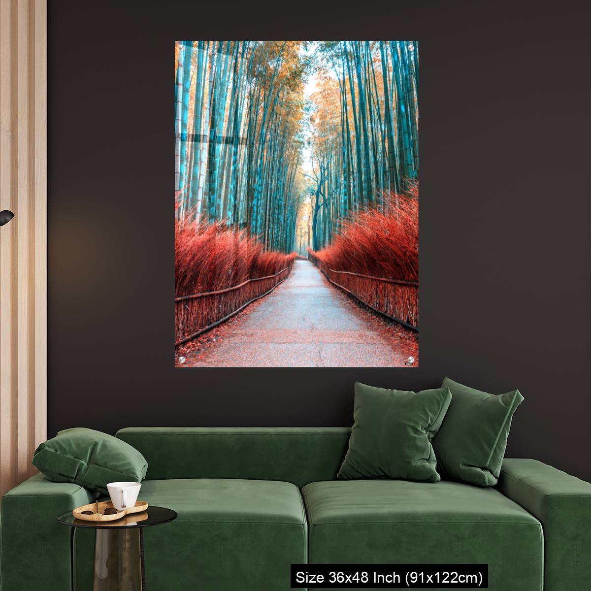 OMGs Acrylic Wall Decor – walkway bamboo tunnel named Arashiyama bamboo forest in Kyoto, Tourist landmark of Japan - Image 4