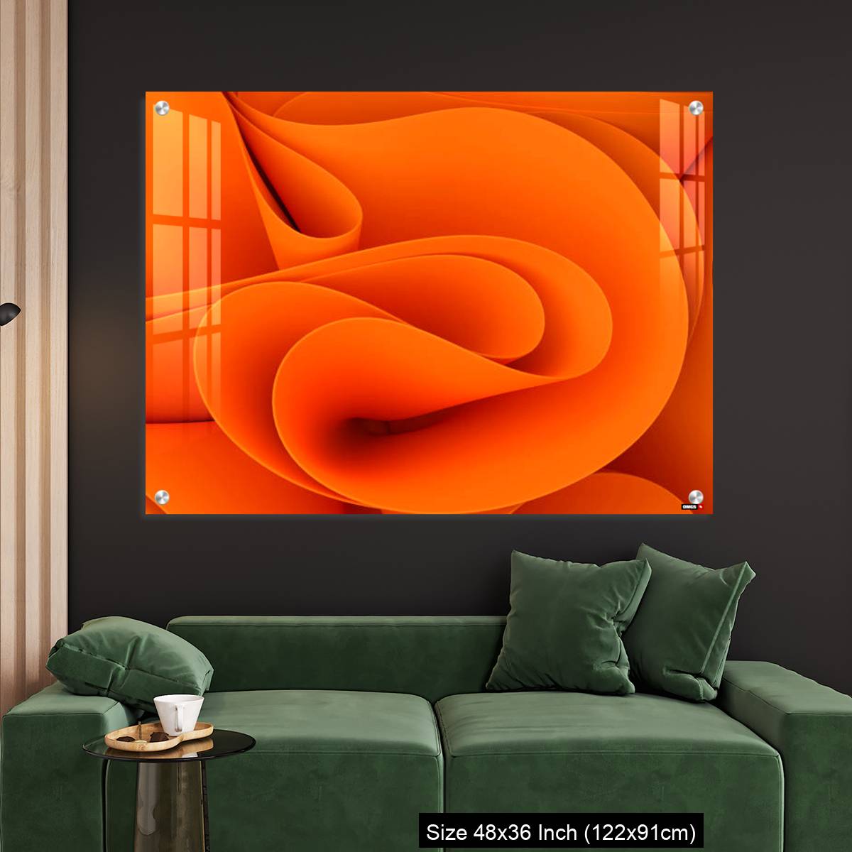 OMGs Acrylic Wall Decor – Wavy swirly fabric. - Image 4