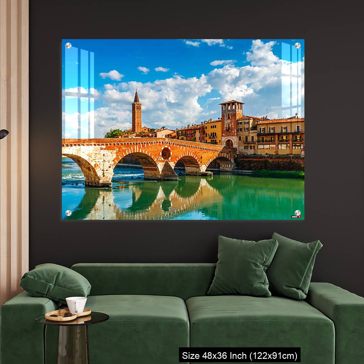 OMGs Acrylic Wall Decor – Bridge Ponte Pietra in Verona on Adige river - Image 4