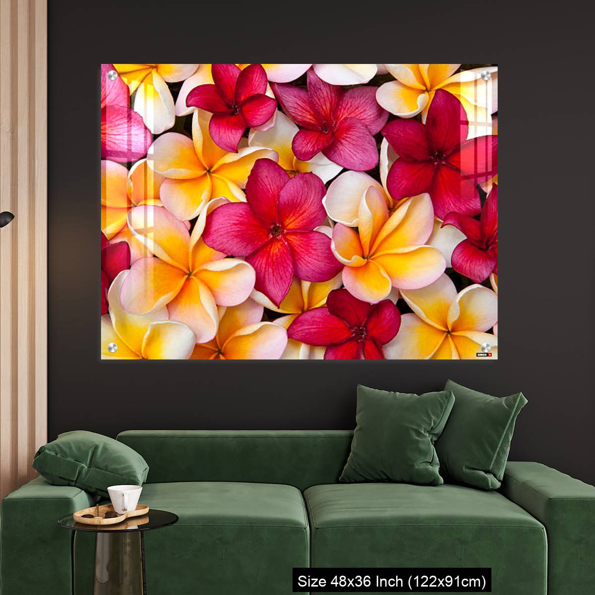 OMGs Acrylic Wall Decor – Colorful Pulmeria (or Frangipani) flowers - Image 4