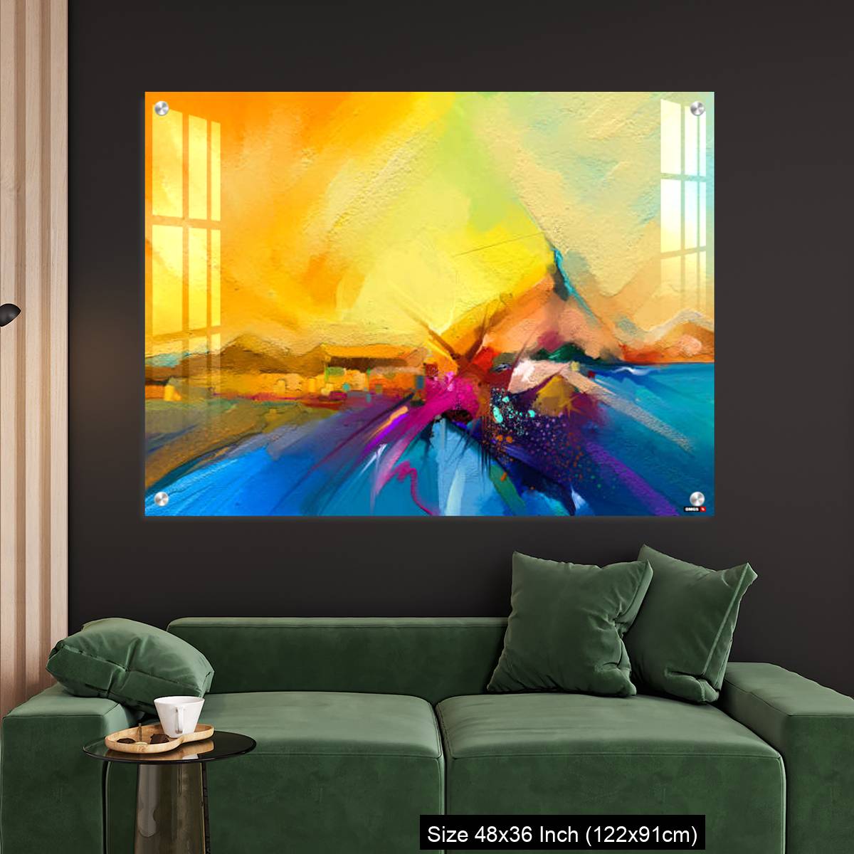 OMGs Acrylic Wall Decor – Colorful oil painting on canvas texture. - Image 4