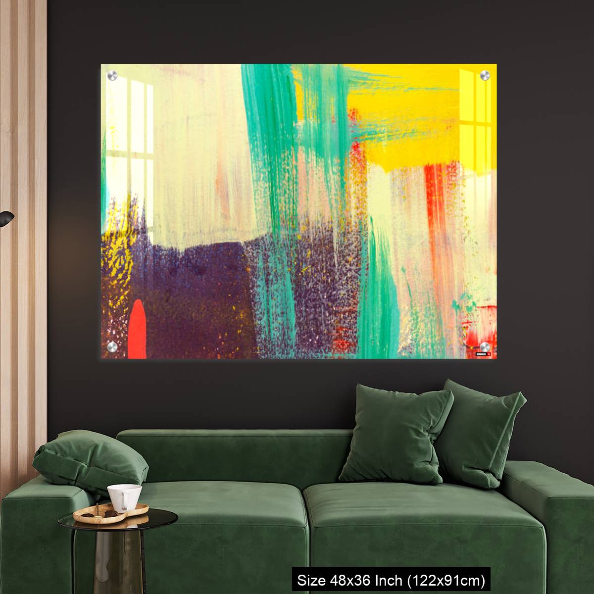 OMGs Acrylic Wall Decor – Colorful painted on concrete wall. Abstract background. - Image 4