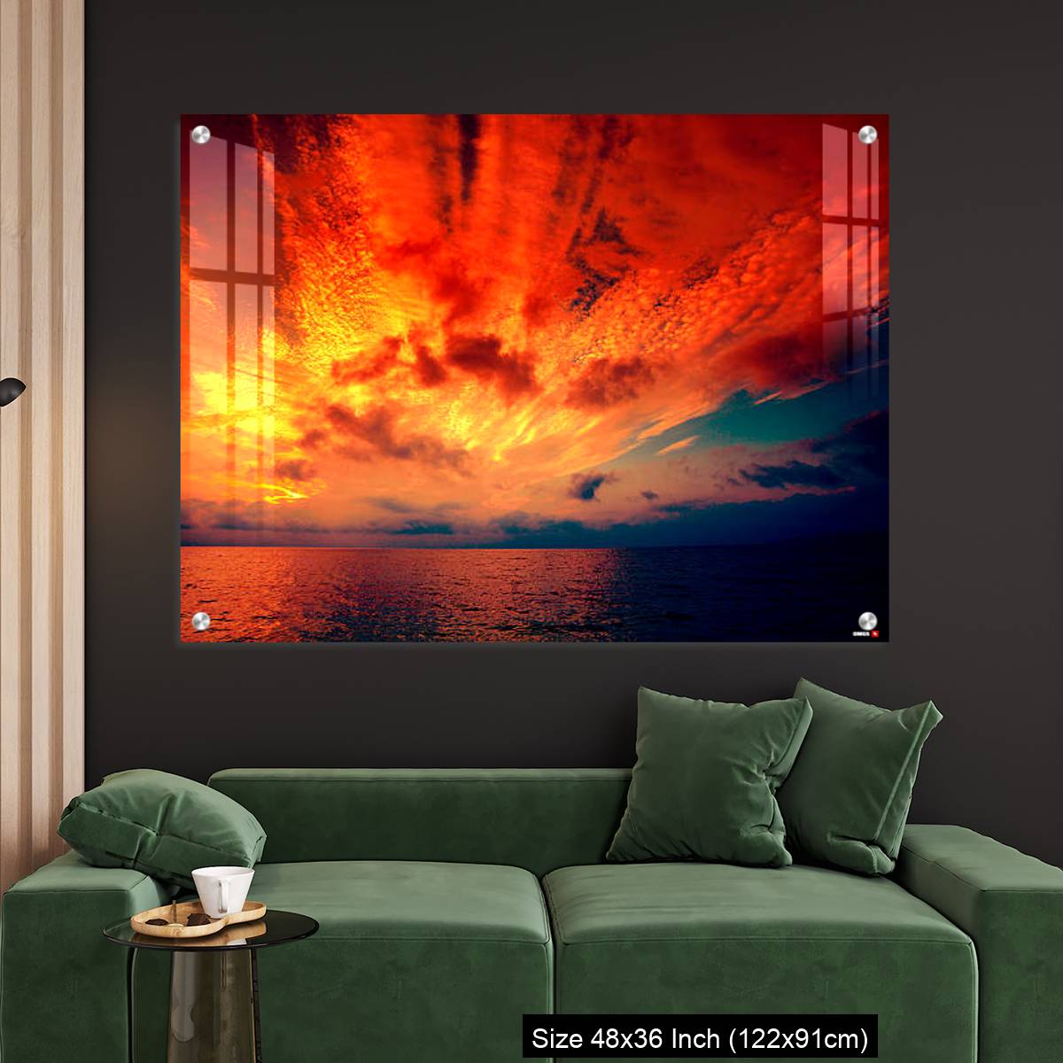 OMGs Acrylic Wall Decor – Early morning, burned sunrise over sea - Image 4