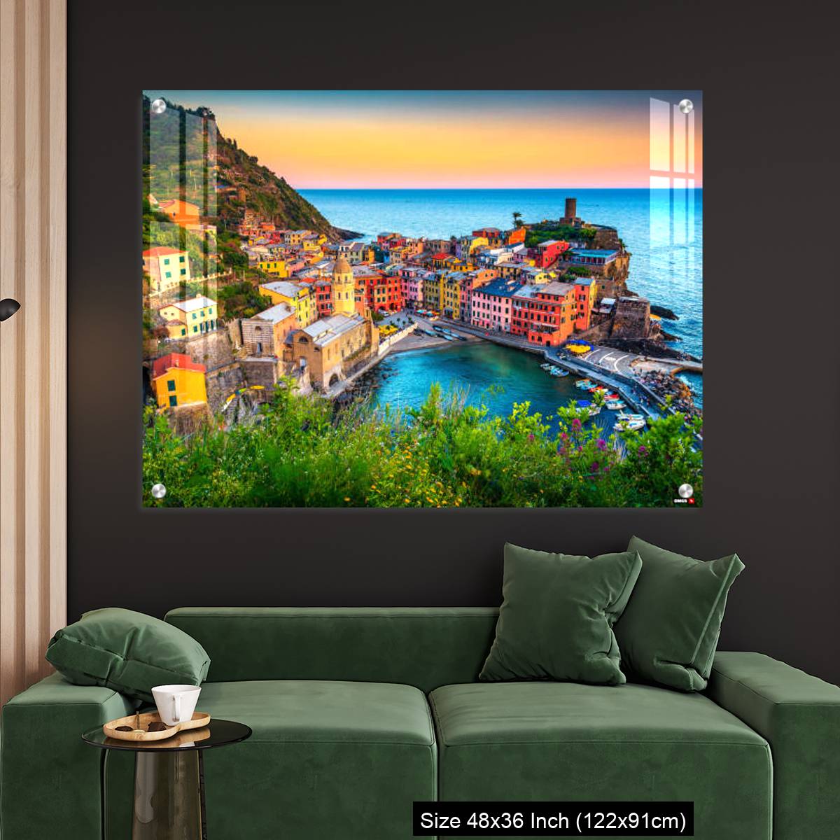 OMGs Acrylic Wall Decor – Famous touristic town of Liguria with beaches and colorful houses - Image 4