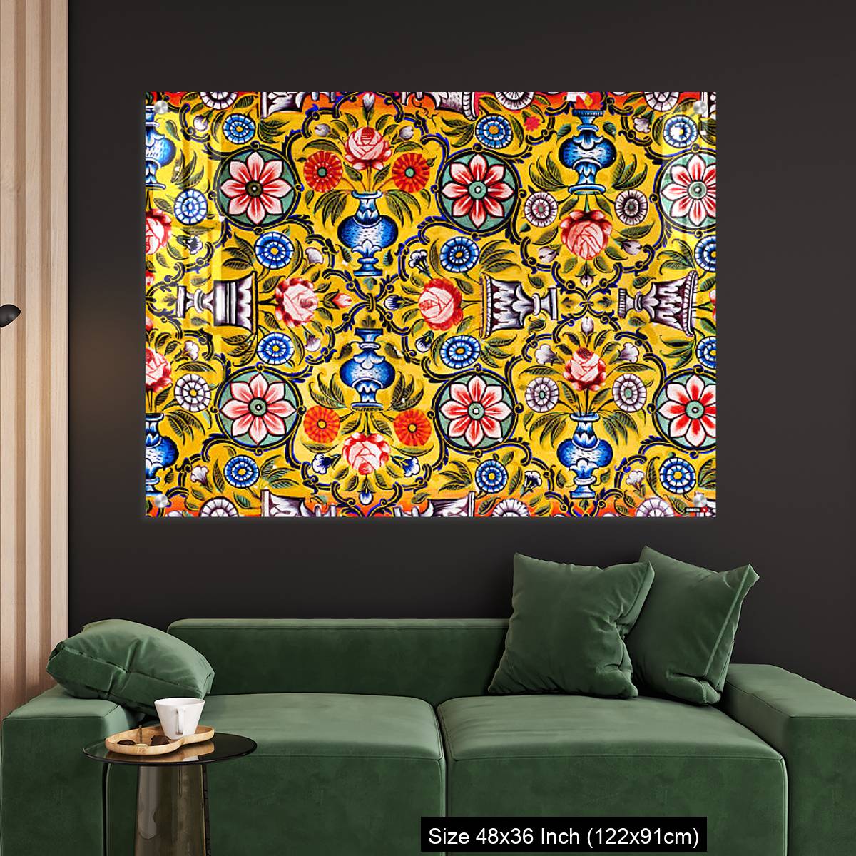 OMGs Acrylic Wall Decor – Floral patterns on colorful mural - Image 4
