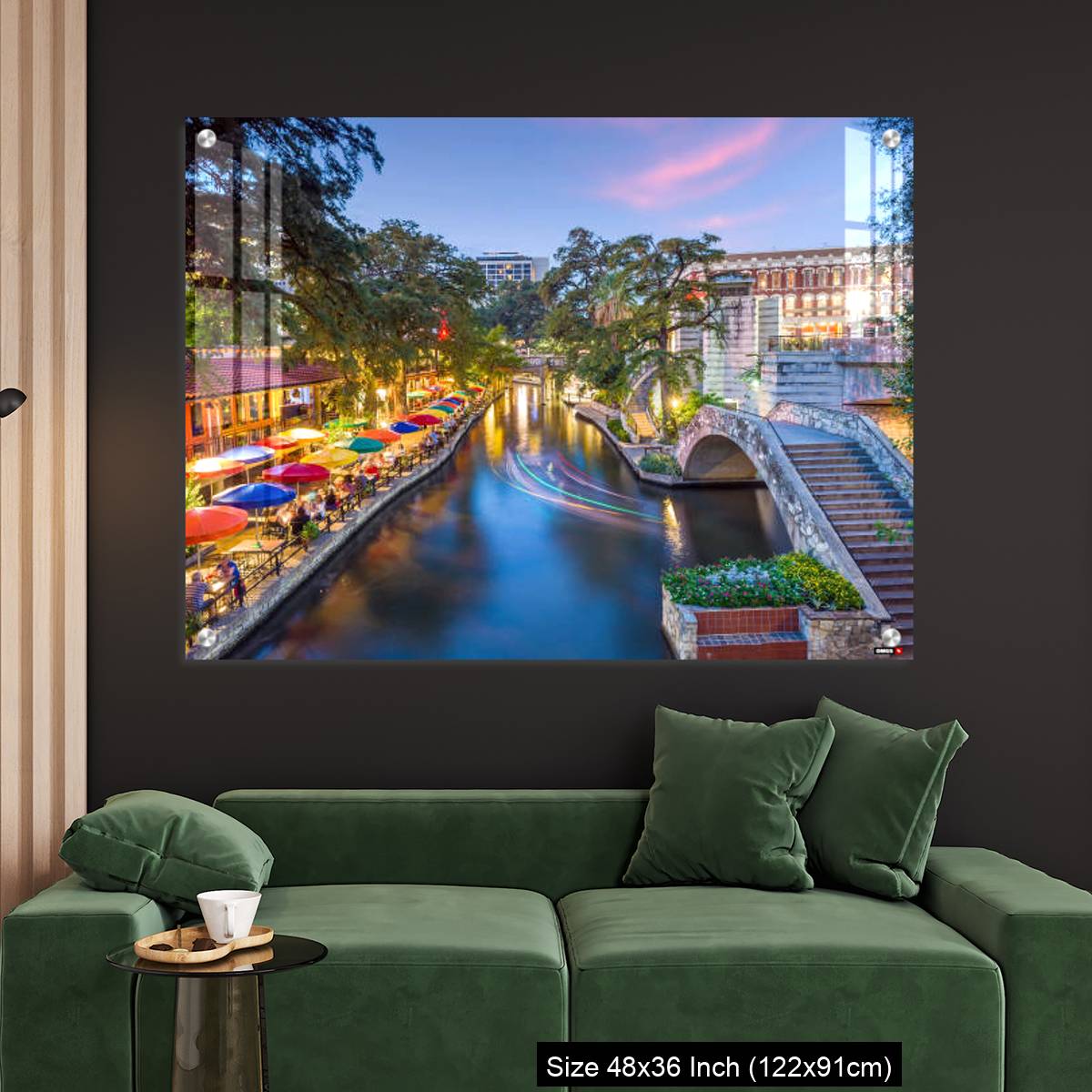 OMGs Acrylic Wall Decor – River walk in San Antonio city, Texas USA - Image 4