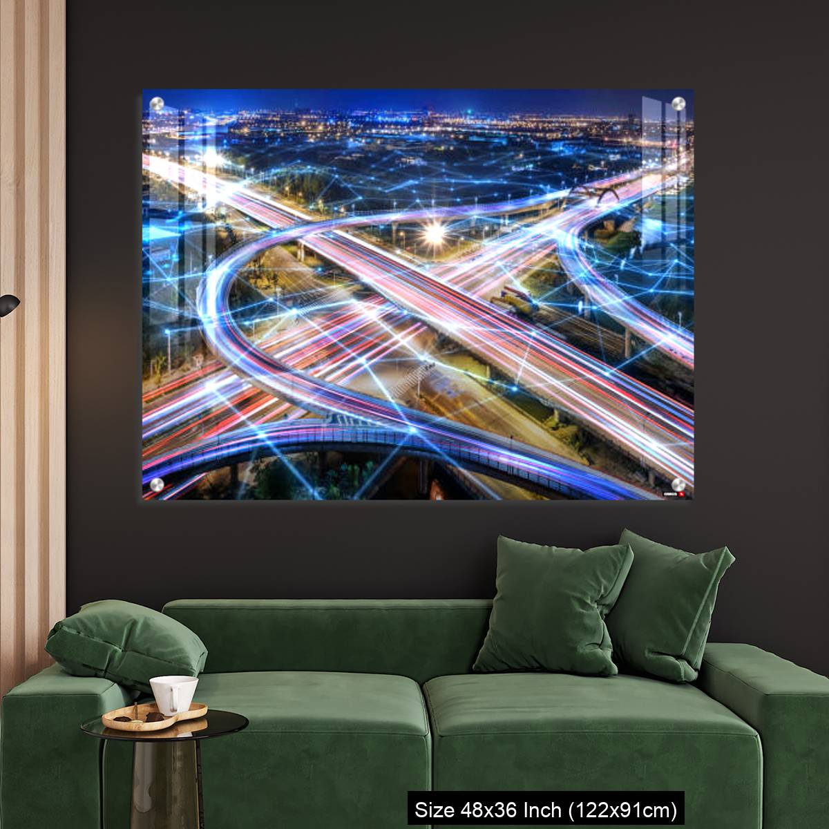 OMGs Acrylic Wall Decor – Rush hour fast car moving night city - Image 4
