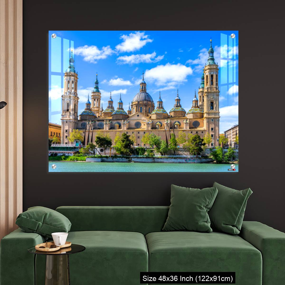 OMGs Acrylic Wall Decor – The Basilica of Our Lady of the Pillar seen from the Ebro river - Image 4
