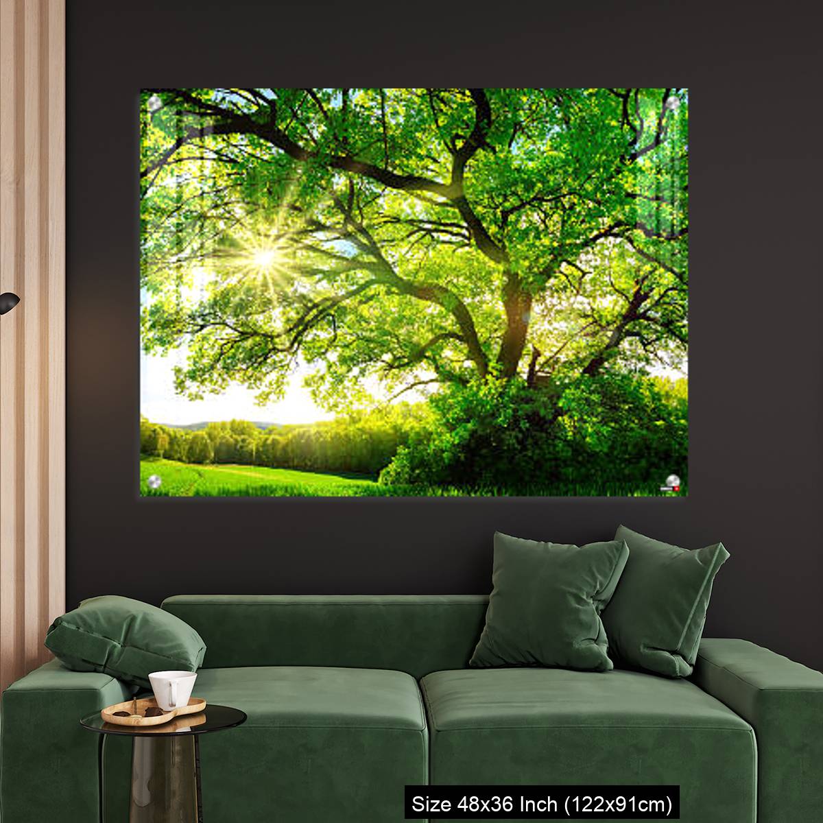 OMGs Acrylic Wall Decor – The sun shining through a majestic oak tree - Image 4