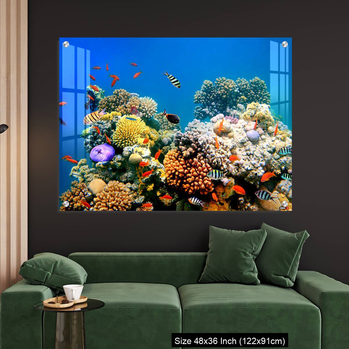 OMGs Acrylic Wall Decor – Tropical Fish on a coral reef - Image 4