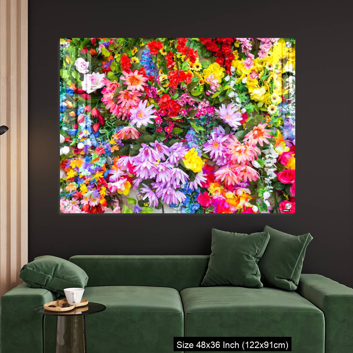 OMGs Acrylic Wall Decor – Various color flower background wall - Image 4