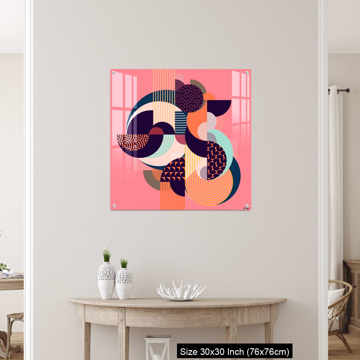 OMGs Acrylic Wall Decor – Abstract art colorful geometric composition. - Image 5