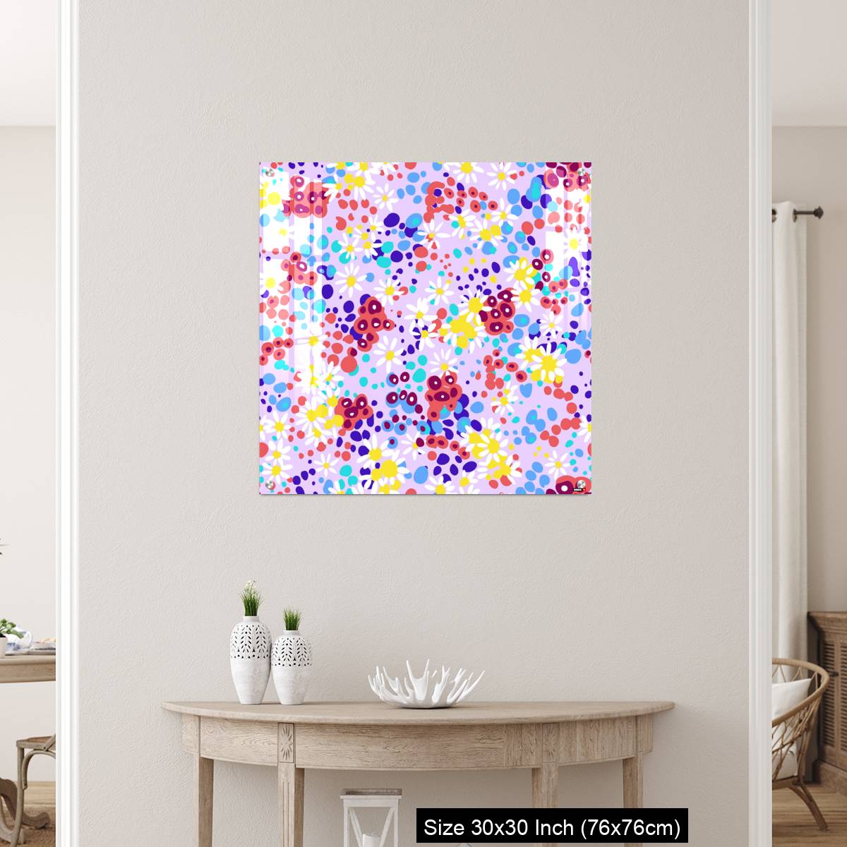 OMGs Acrylic Wall Decor – Bright nature summer floral background - Image 5