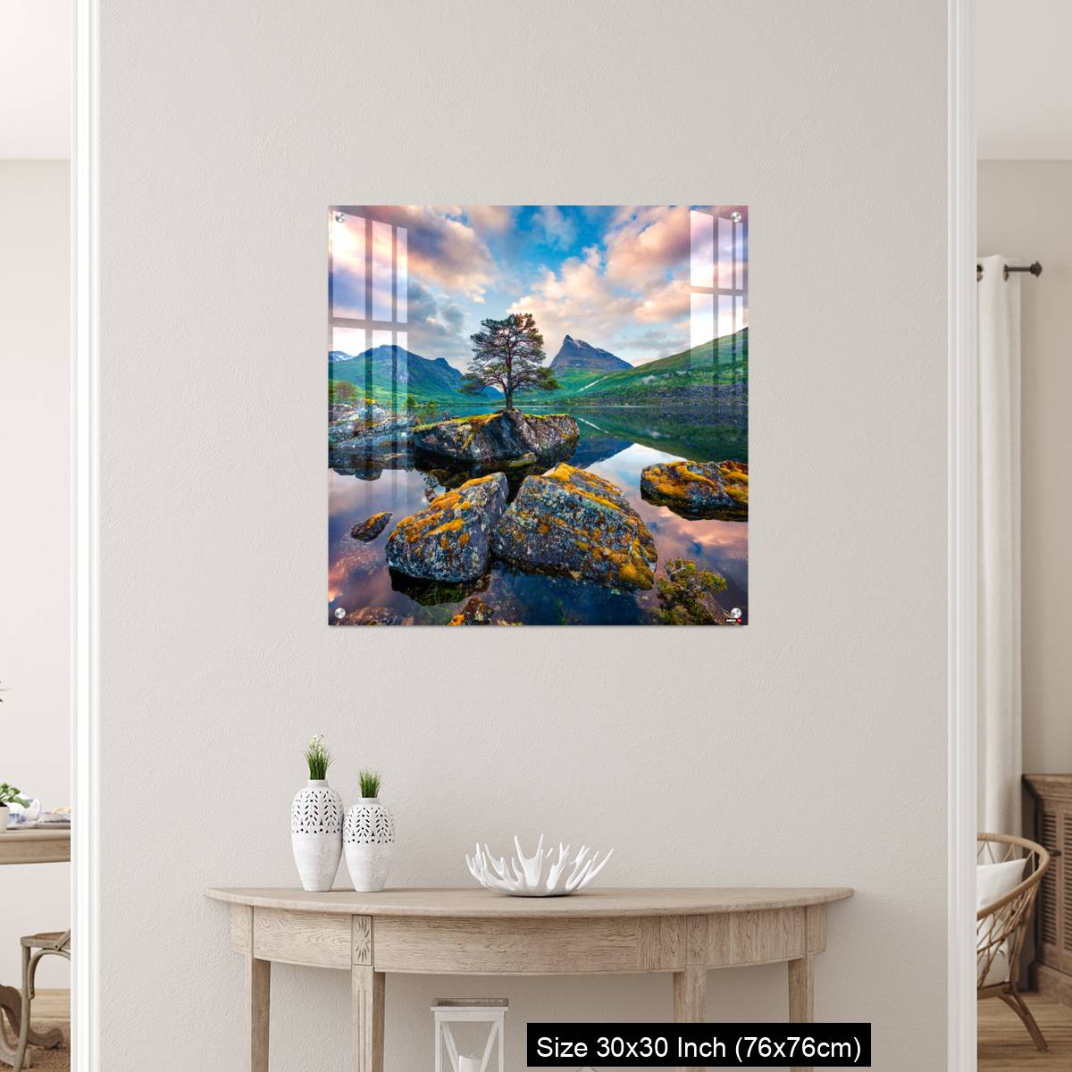 OMGs Acrylic Wall Decor – Fantastic summer sunrise on the Innerdalsvatna lake - Image 5