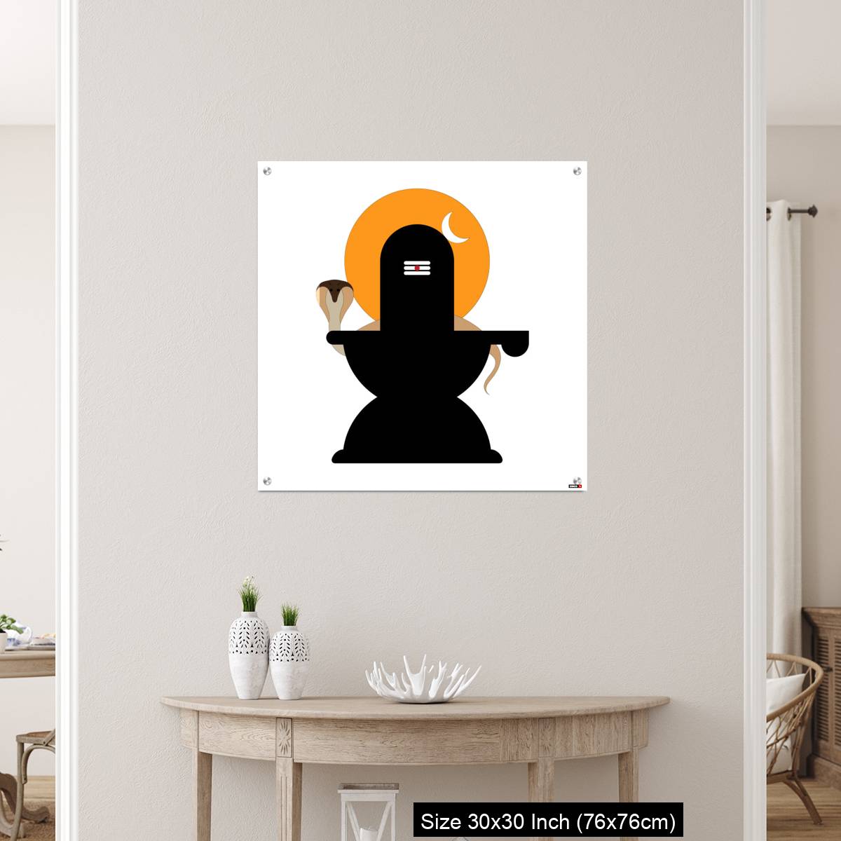 OMGs Acrylic Wall Decor – Shiva Lingam  with snake - Image 5