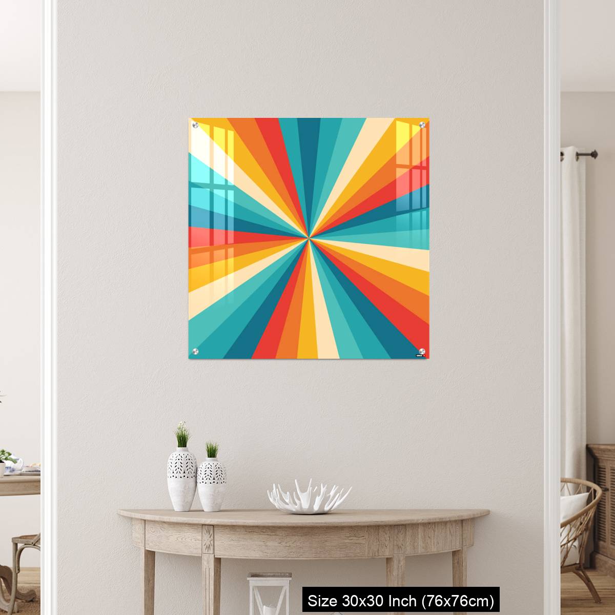OMGs Acrylic Wall Decor – Sunburst Retro - Image 5