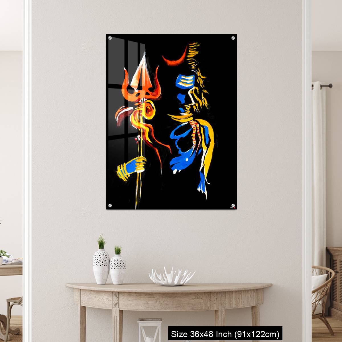 OMGs Acrylic Wall Decor – Lord Shiva with his trishul - Image 5