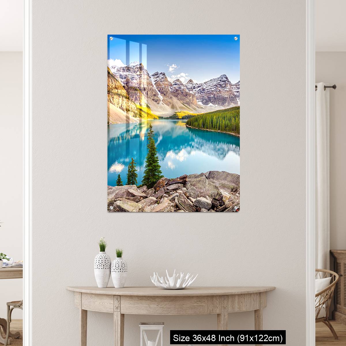 OMGs Acrylic Wall Decor – Landscape view of Moraine lake in Canadian Rocky Mountains - Image 5