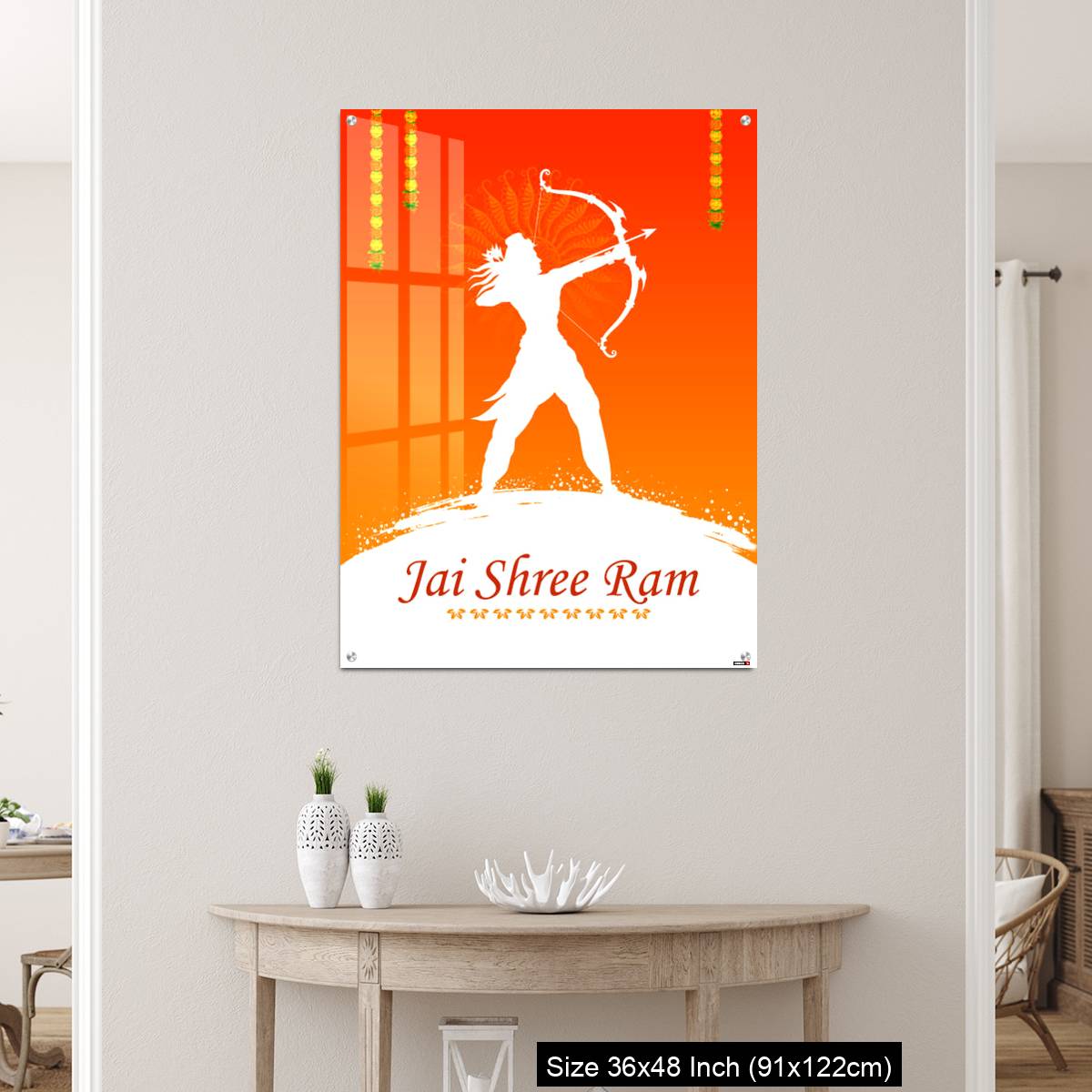 OMGs Acrylic Wall Decor – Lord Rama with bow arrow - Image 5