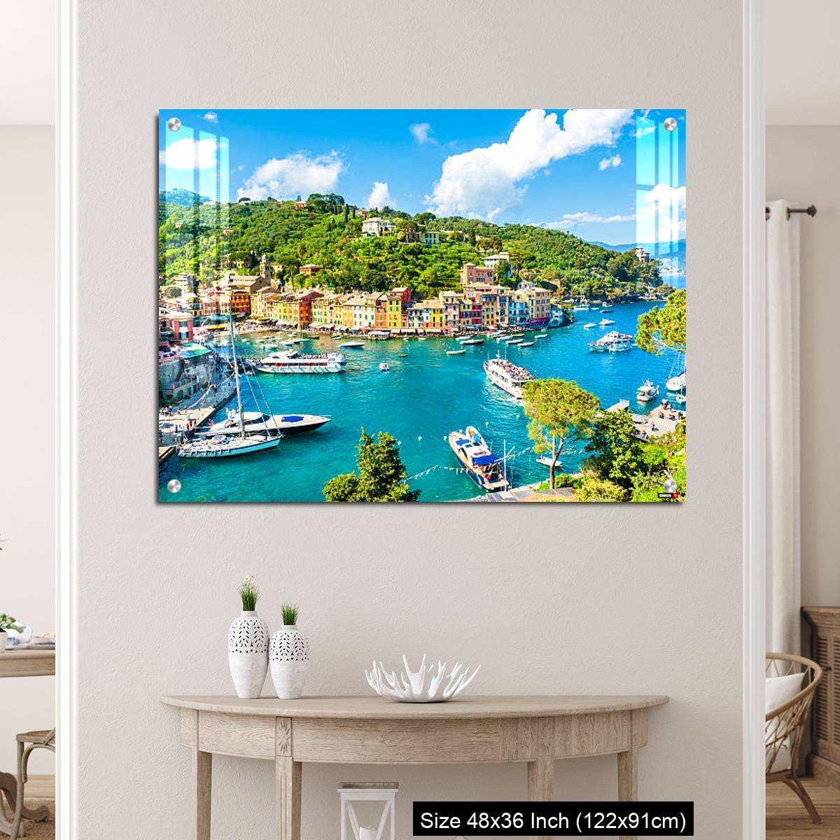 OMGs Acrylic Wall Decor – Beautiful view of Portofino, Liguria, Italy - Image 5