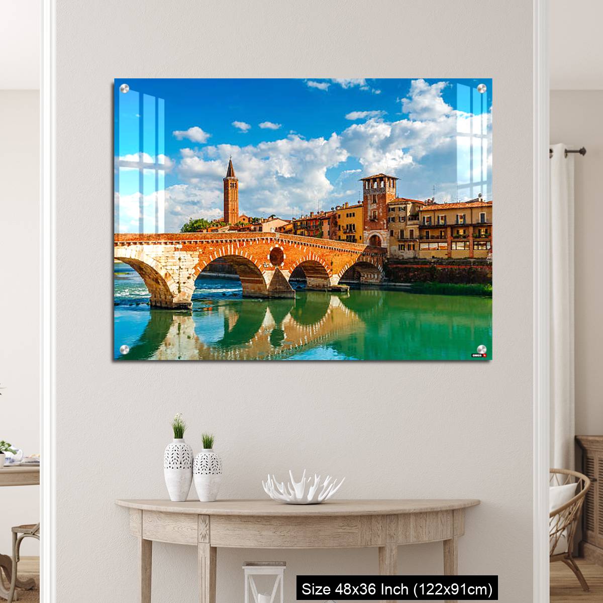 OMGs Acrylic Wall Decor – Bridge Ponte Pietra in Verona on Adige river - Image 5