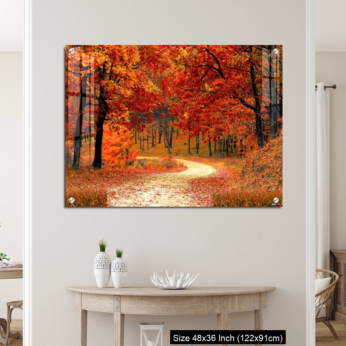 OMGs Acrylic Wall Decor – England-Foggy path in the autumn park - Image 5