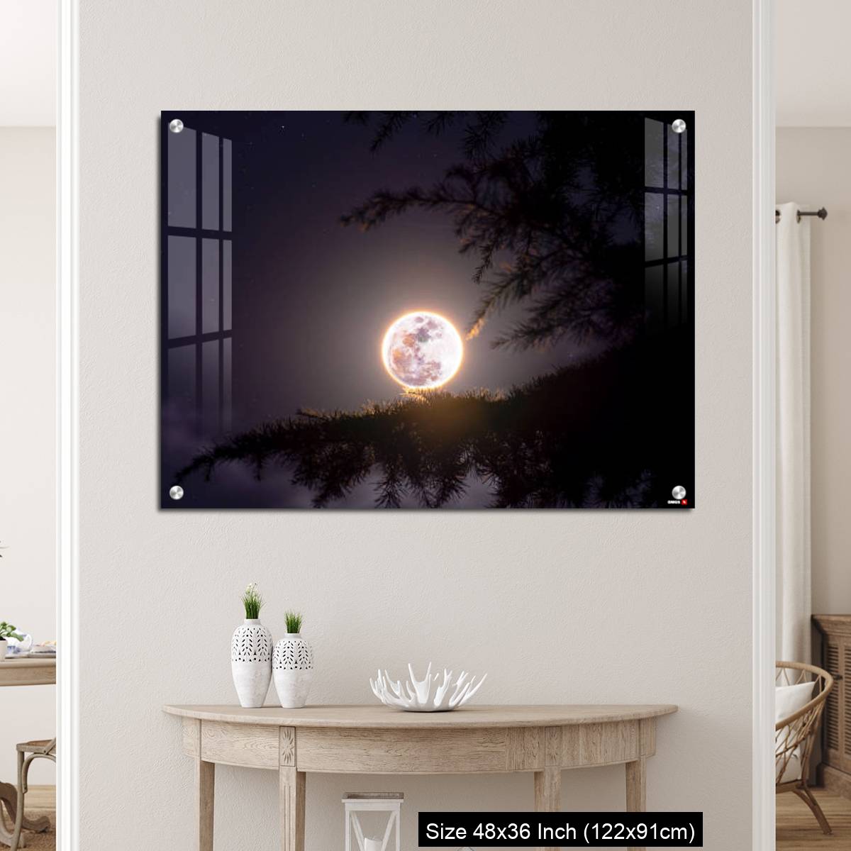 OMGs Acrylic Wall Decor – February's full Moon - The Snow Moon - Image 5