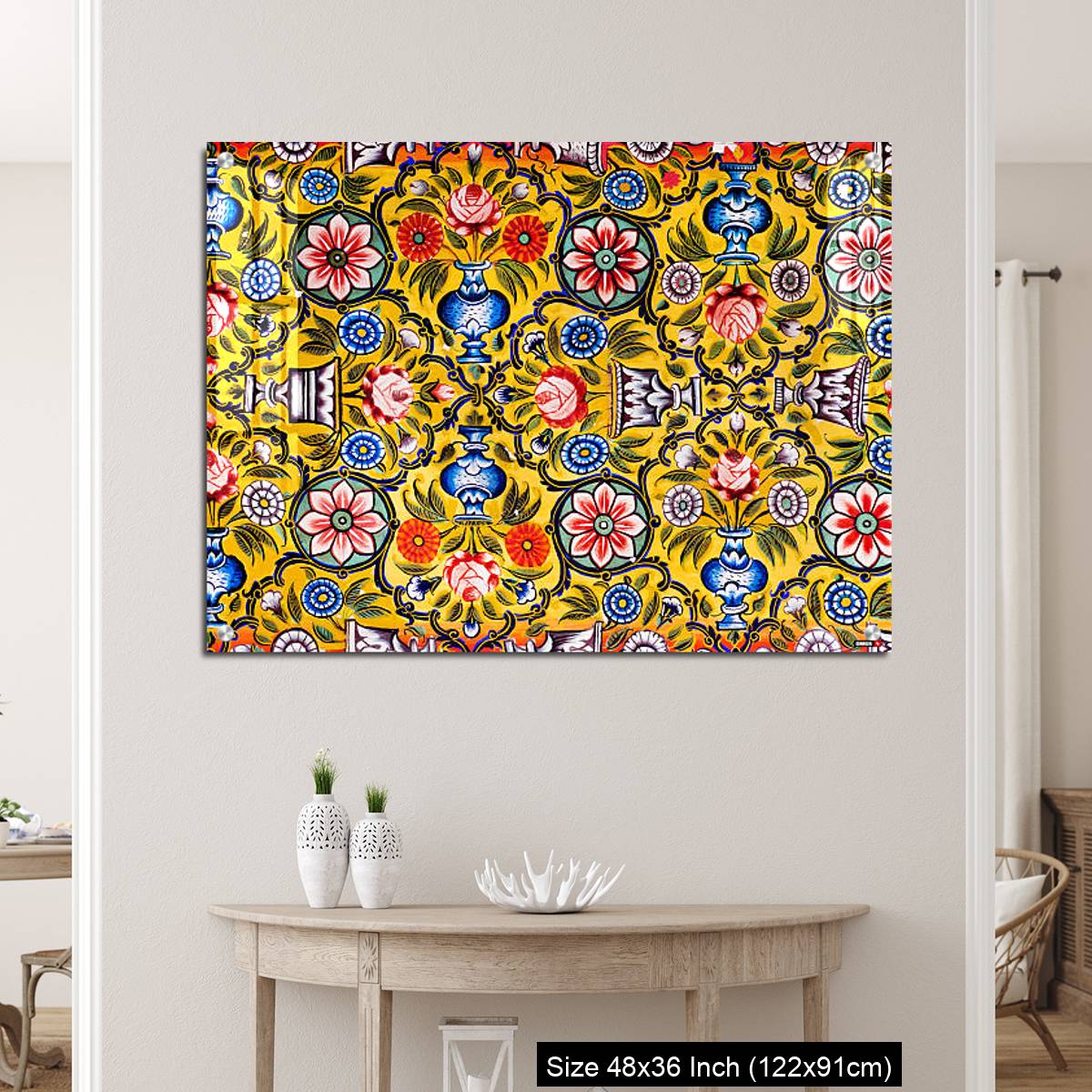 OMGs Acrylic Wall Decor – Floral patterns on colorful mural - Image 5