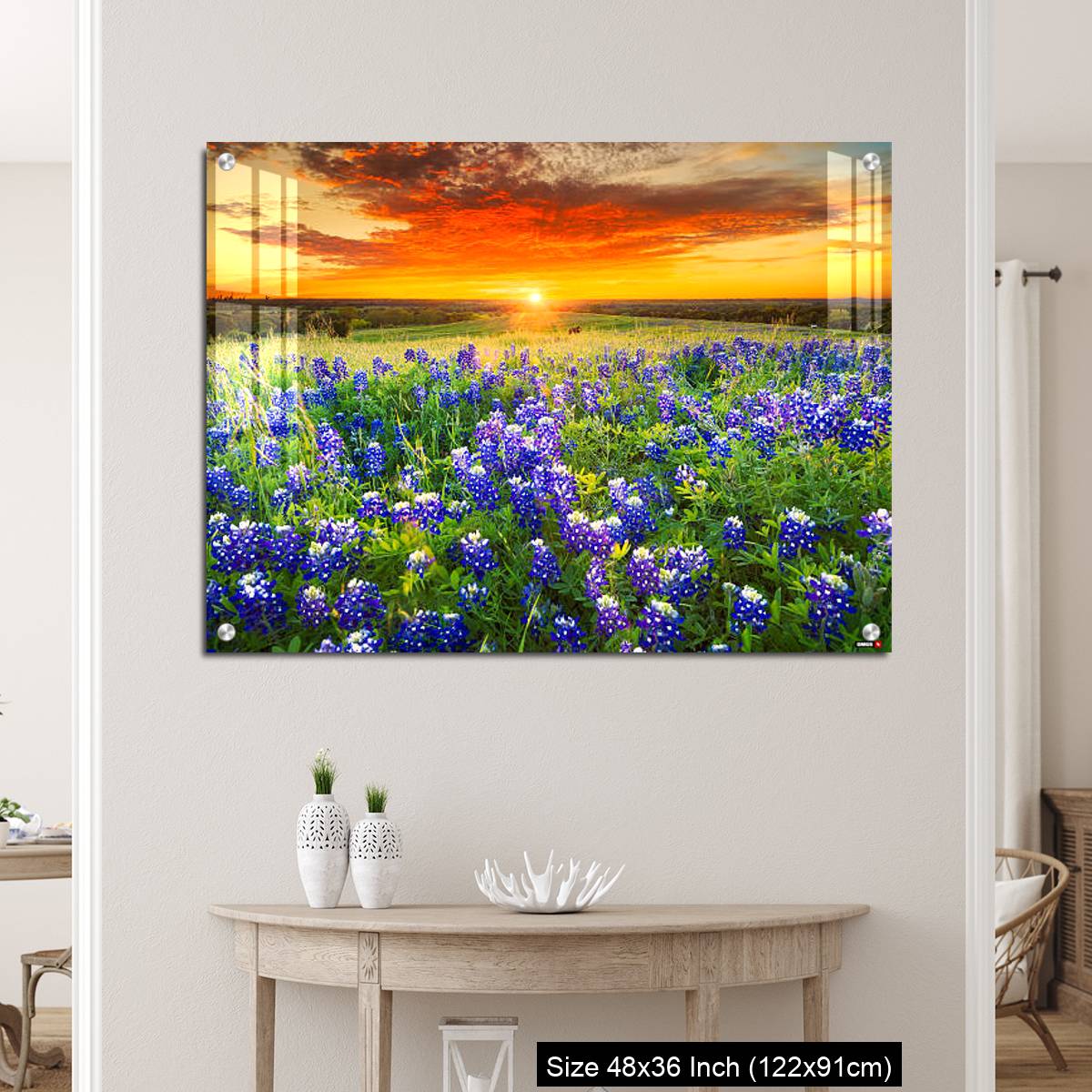 OMGs Acrylic Wall Decor – Sunset on Sugar Ridge Road, Ennis, TX - Image 5