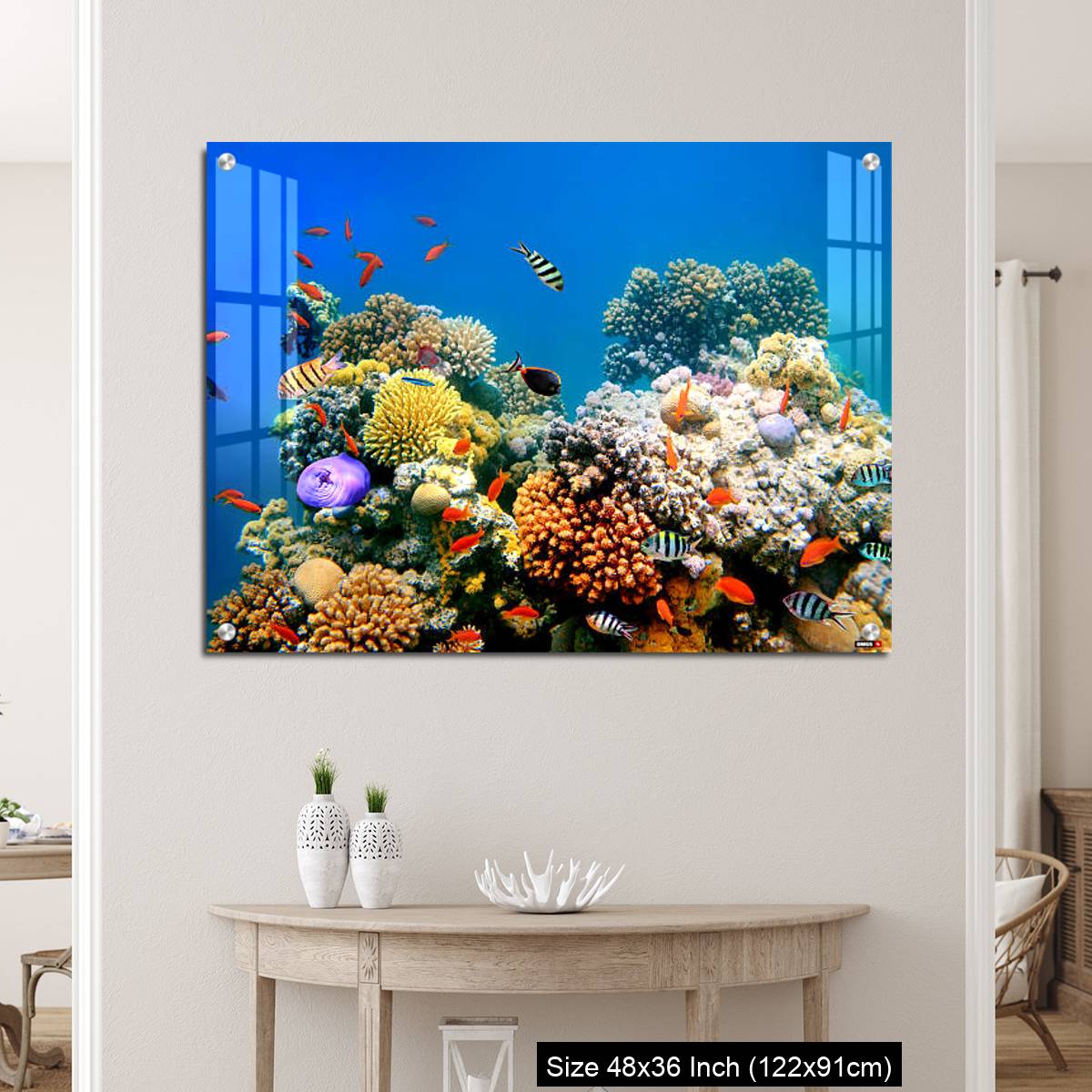 OMGs Acrylic Wall Decor – Tropical Fish on a coral reef - Image 5