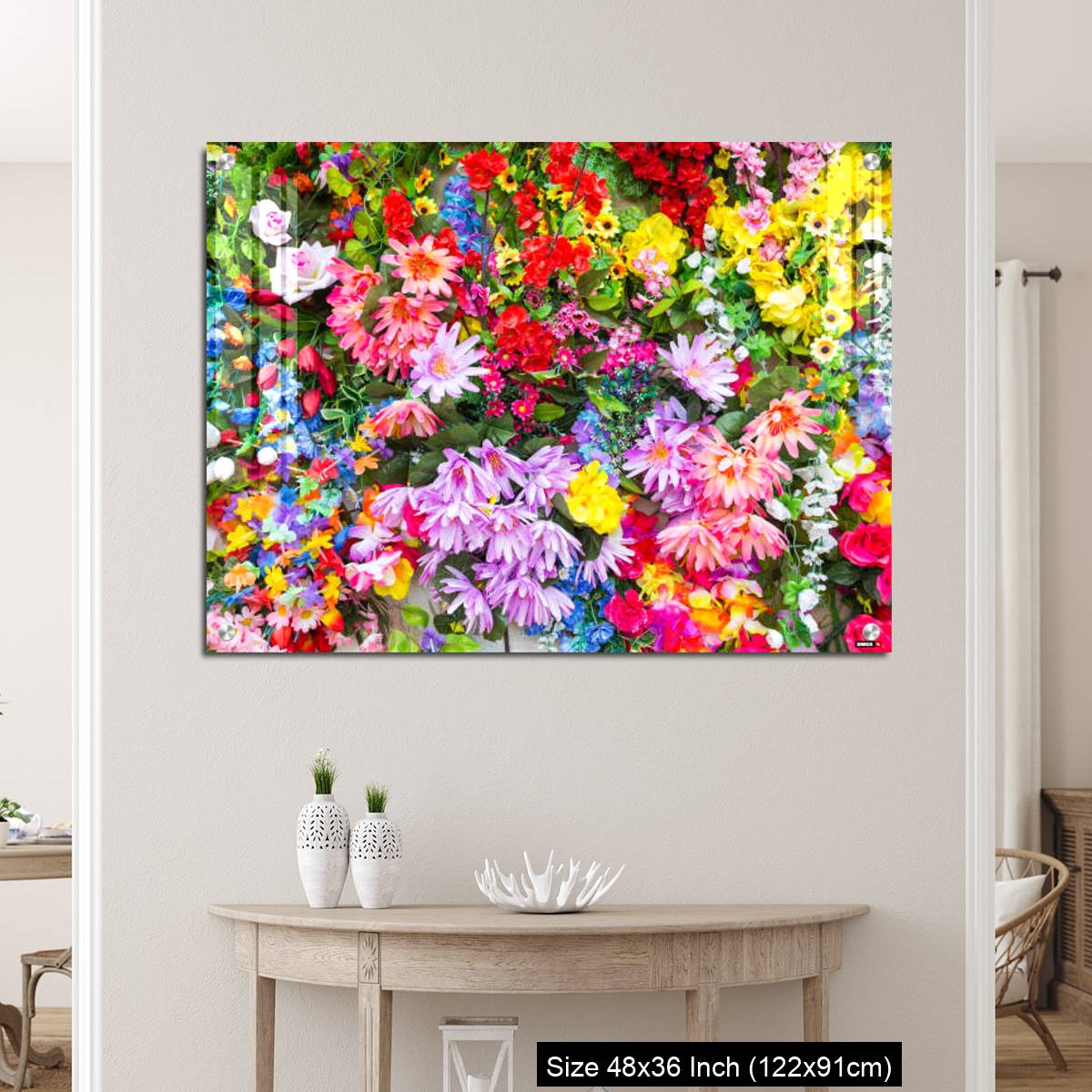 OMGs Acrylic Wall Decor – Various color flower background wall - Image 5