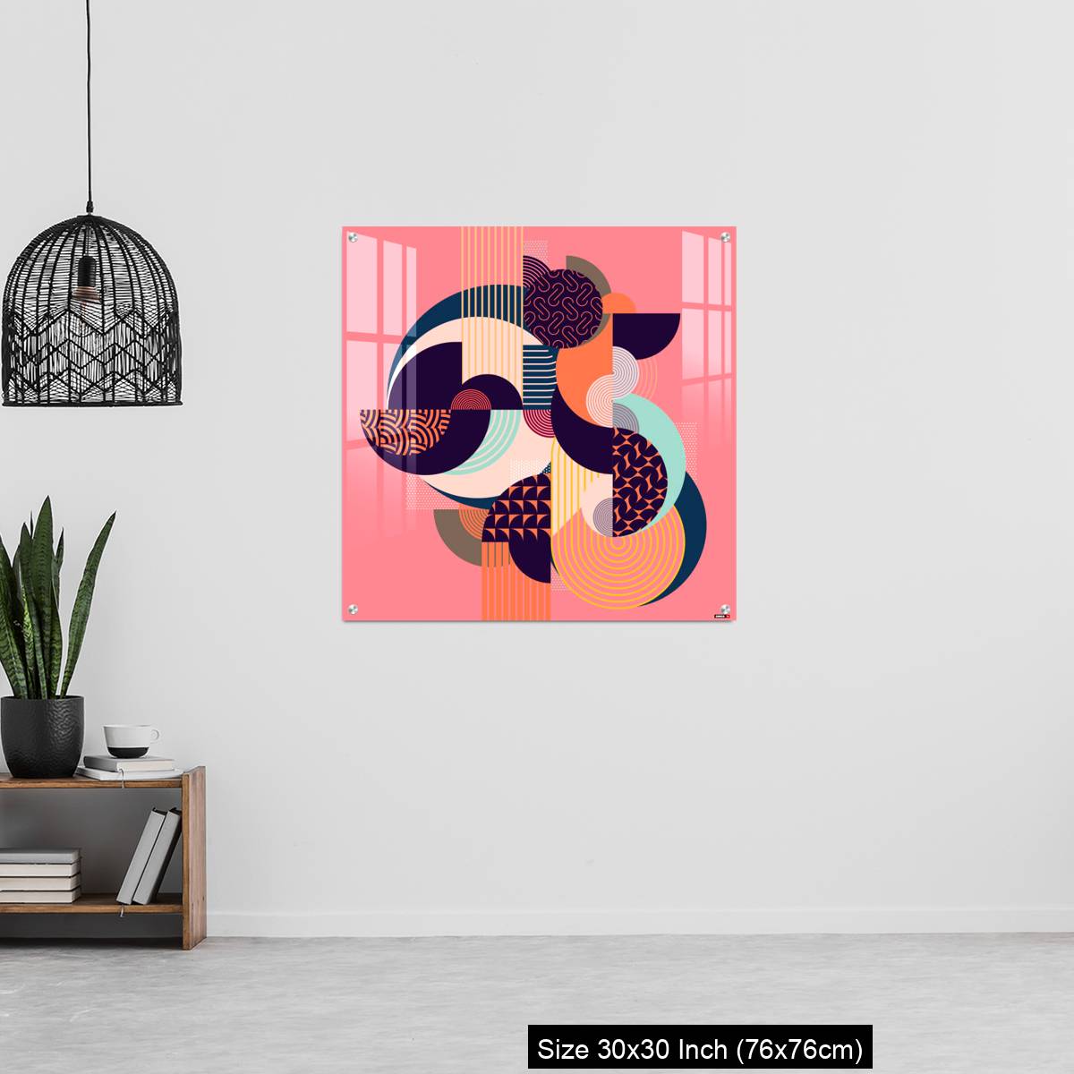 OMGs Acrylic Wall Decor – Abstract art colorful geometric composition. - Image 6