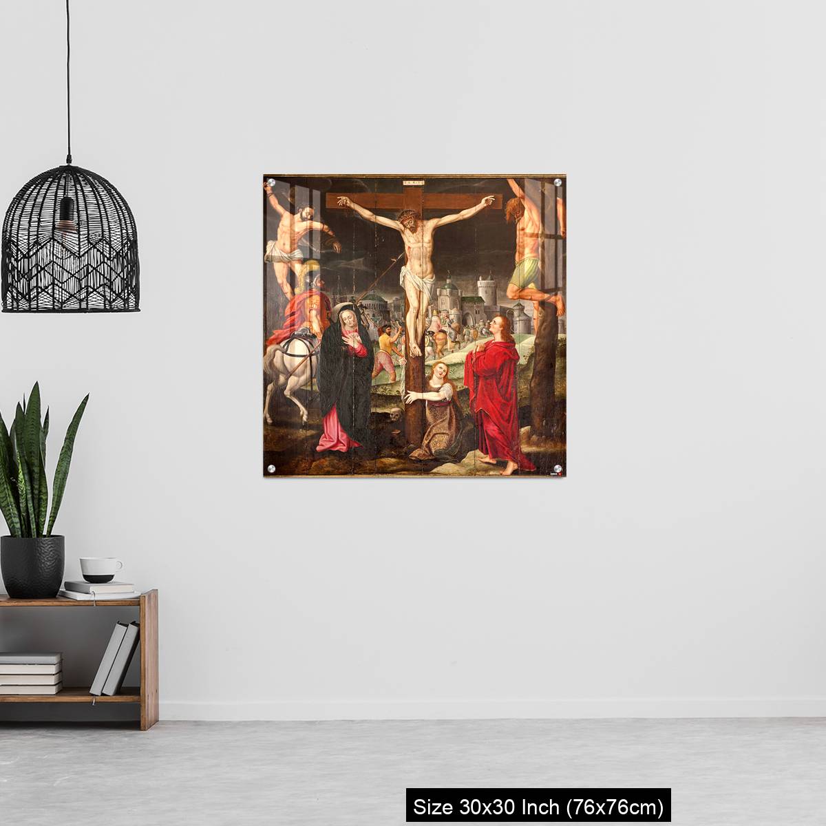 OMGs Acrylic Wall Decor – Ghent - Crucifixion paint on the wood - Image 6