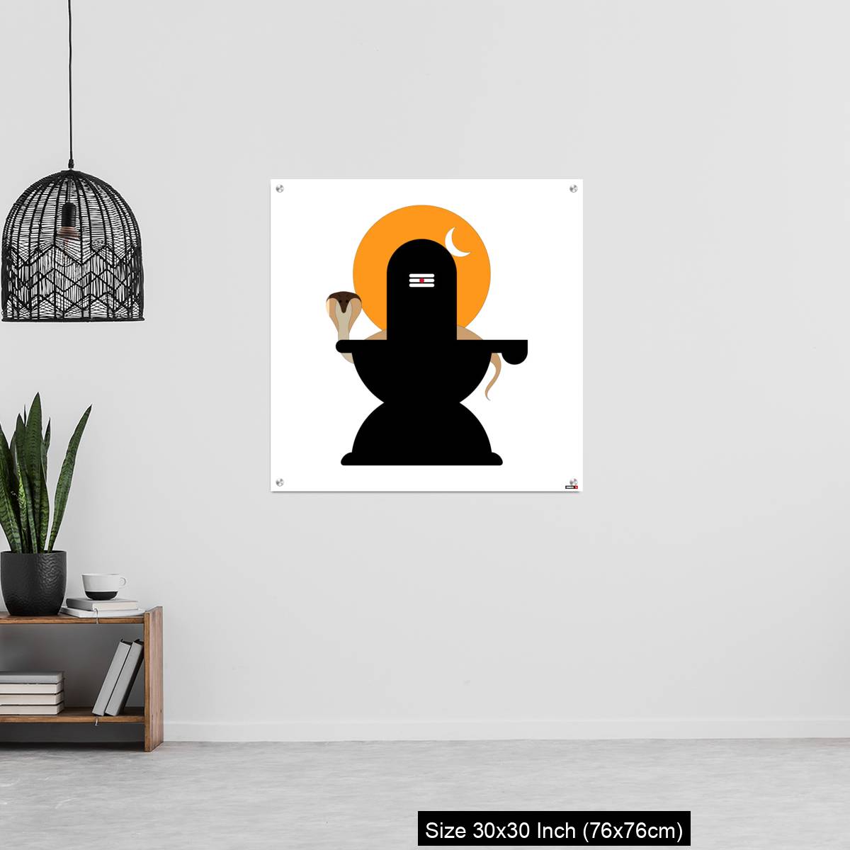 OMGs Acrylic Wall Decor – Shiva Lingam  with snake - Image 6