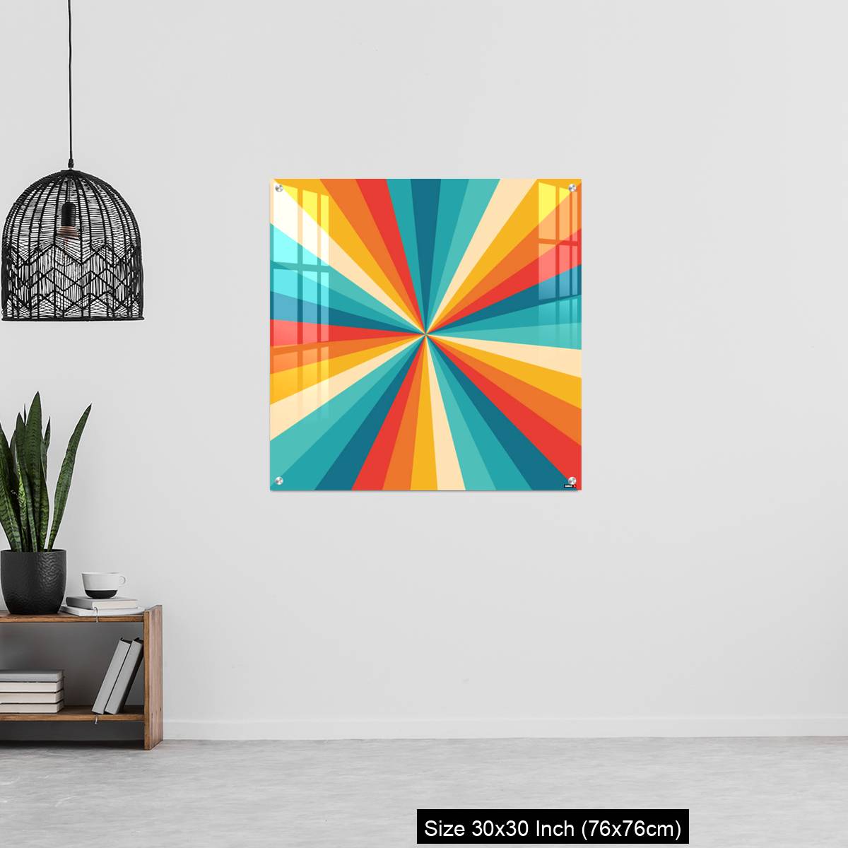 OMGs Acrylic Wall Decor – Sunburst Retro - Image 6