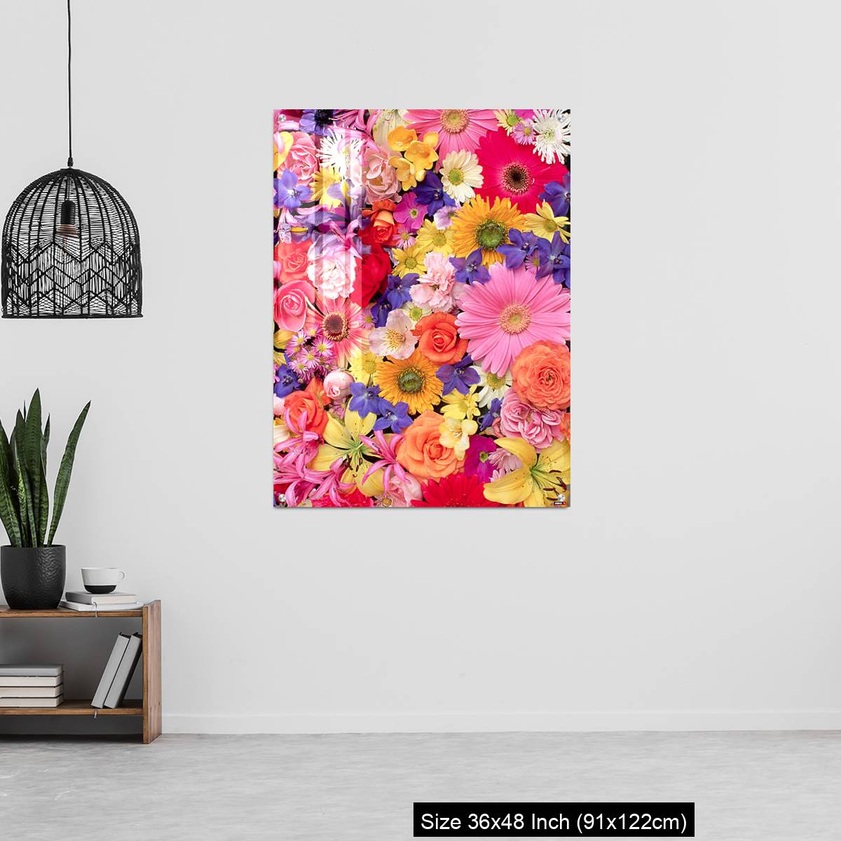 OMGs Acrylic Wall Decor – Colorful Flower Montage - Image 6