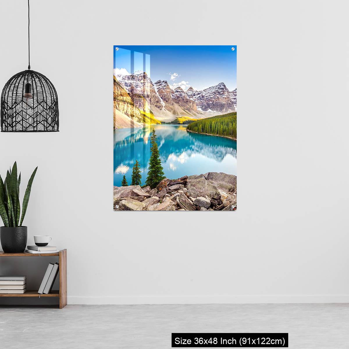 OMGs Acrylic Wall Decor – Landscape view of Moraine lake in Canadian Rocky Mountains - Image 6