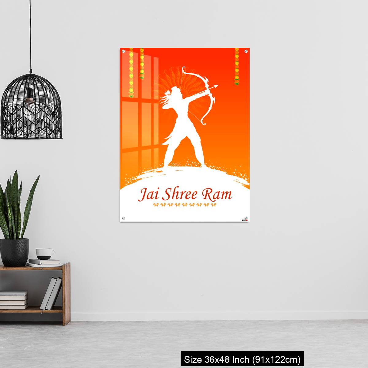 OMGs Acrylic Wall Decor – Lord Rama with bow arrow - Image 6