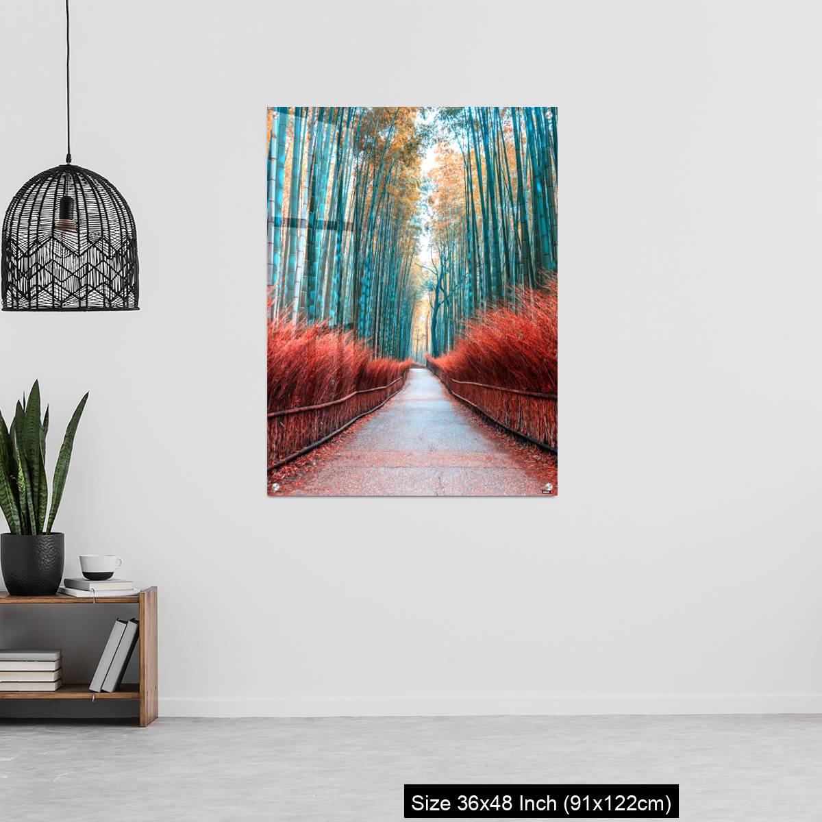 OMGs Acrylic Wall Decor – walkway bamboo tunnel named Arashiyama bamboo forest in Kyoto, Tourist landmark of Japan - Image 6