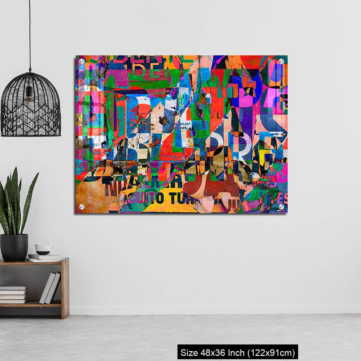 OMGs Acrylic Wall Decor – Background digital collage or typography design wallpaper texture - Image 6