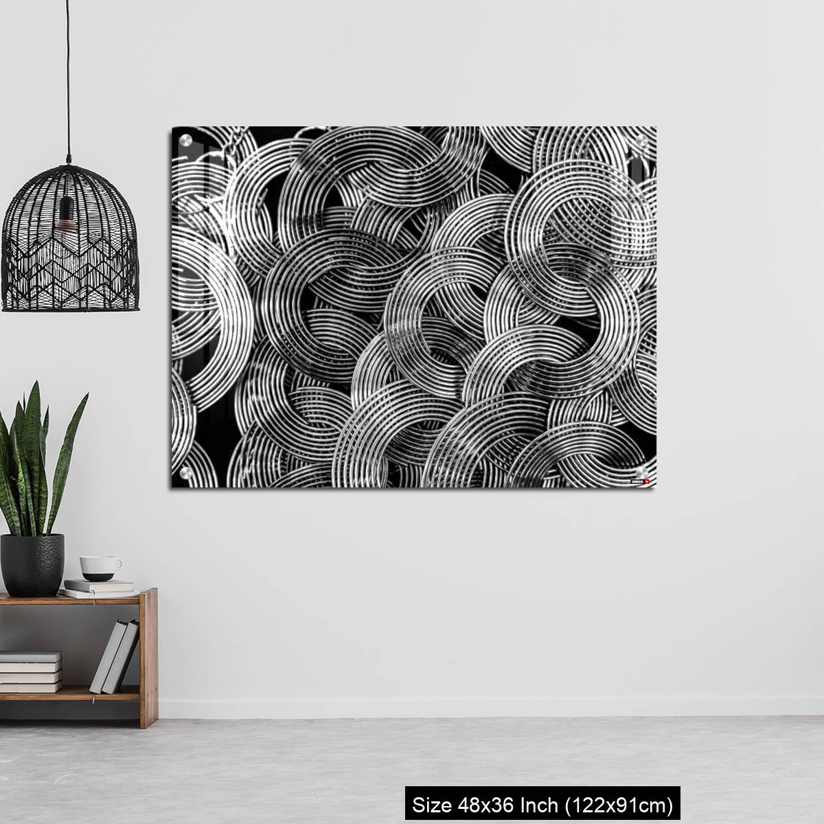 OMGs Acrylic Wall Decor – Beautiful photo of Necklace with Interlocked concentric circles - Image 6