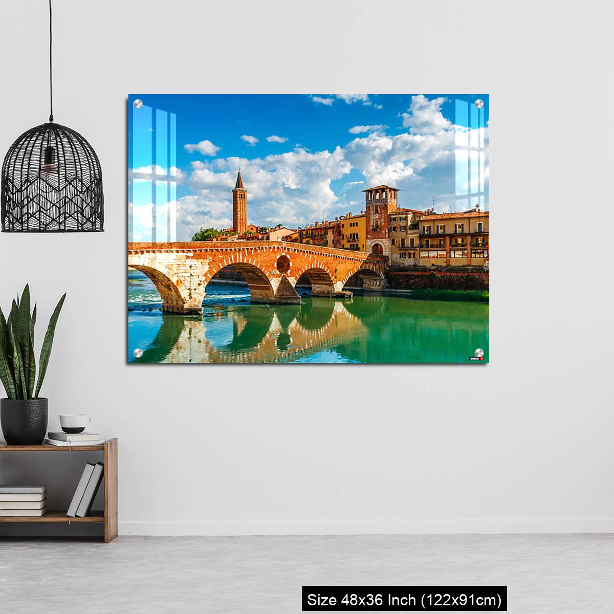 OMGs Acrylic Wall Decor – Bridge Ponte Pietra in Verona on Adige river - Image 6