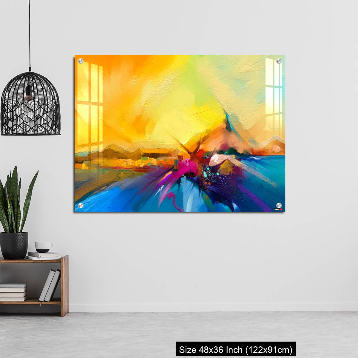 OMGs Acrylic Wall Decor – Colorful oil painting on canvas texture. - Image 6