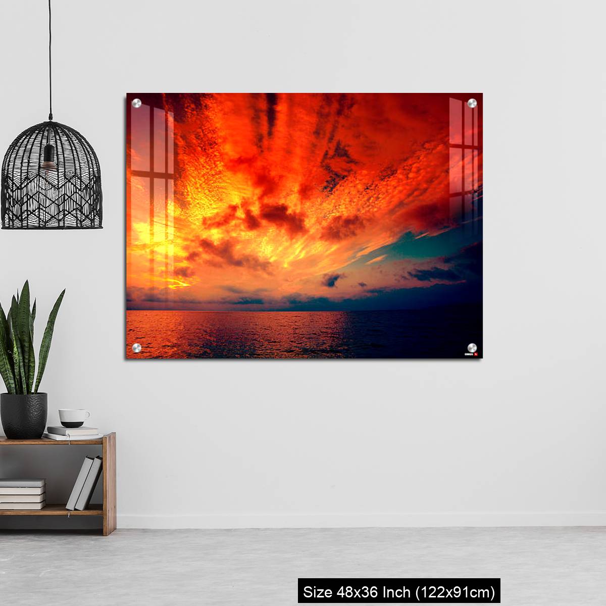 OMGs Acrylic Wall Decor – Early morning, burned sunrise over sea - Image 6