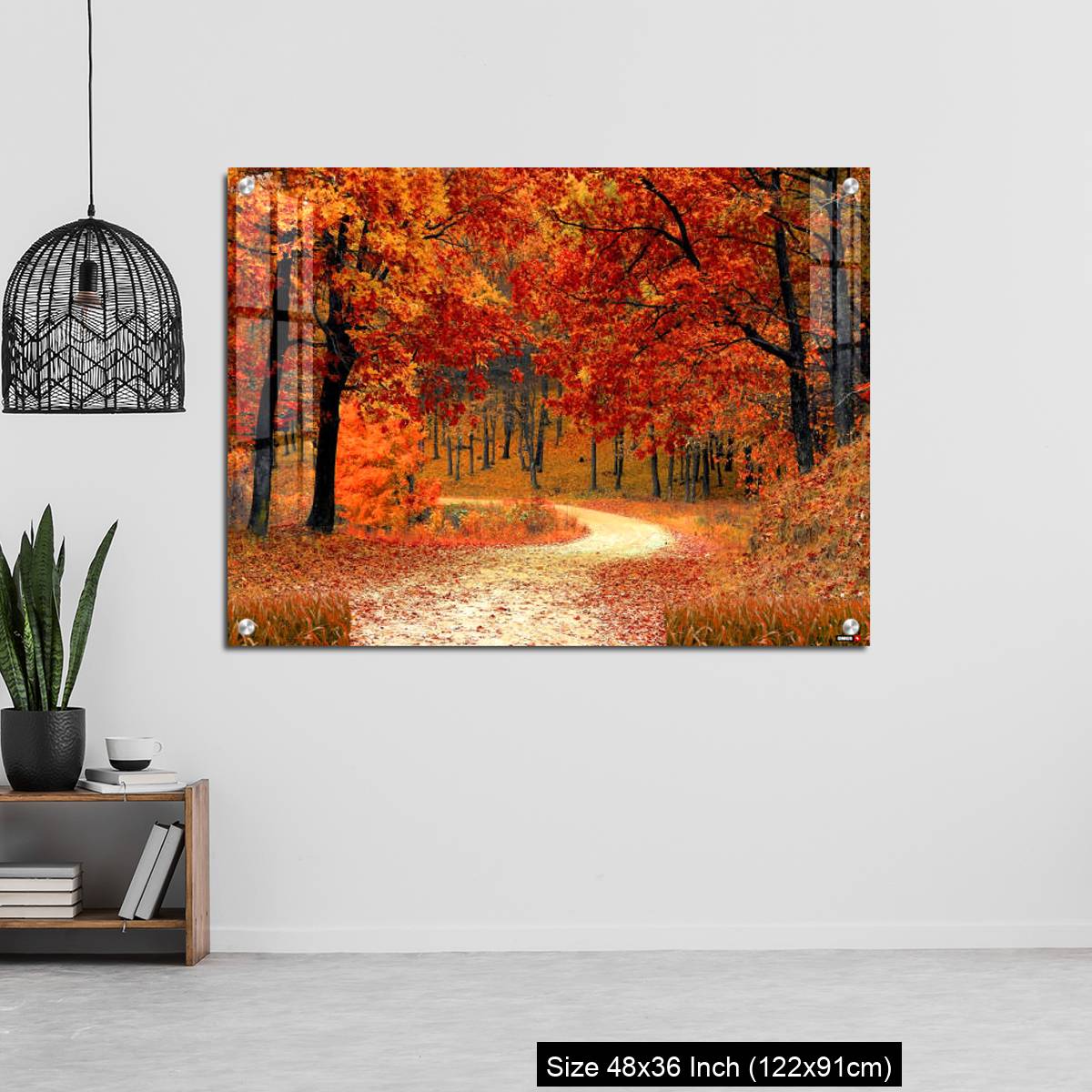 OMGs Acrylic Wall Decor – England-Foggy path in the autumn park - Image 6