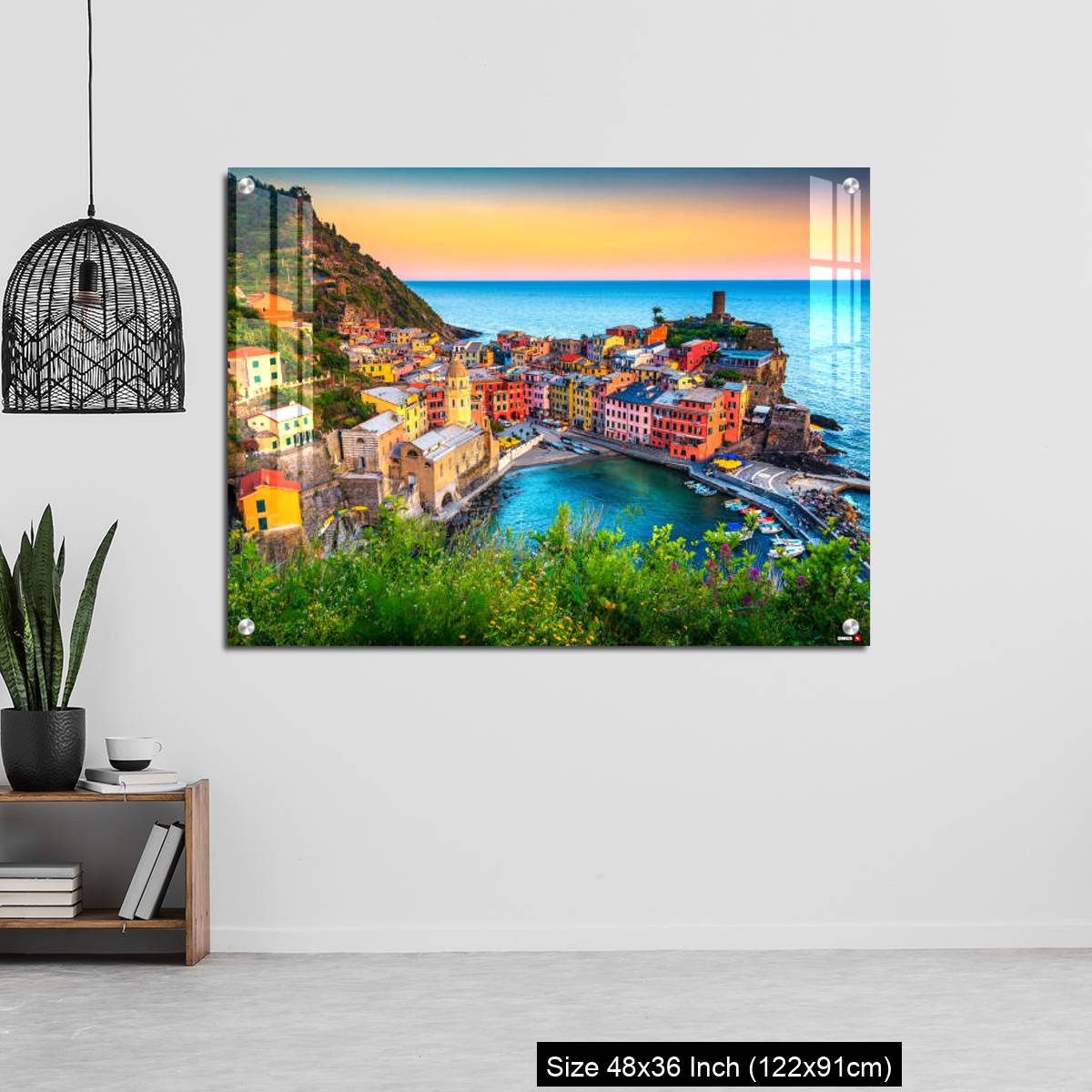 OMGs Acrylic Wall Decor – Famous touristic town of Liguria with beaches and colorful houses - Image 6