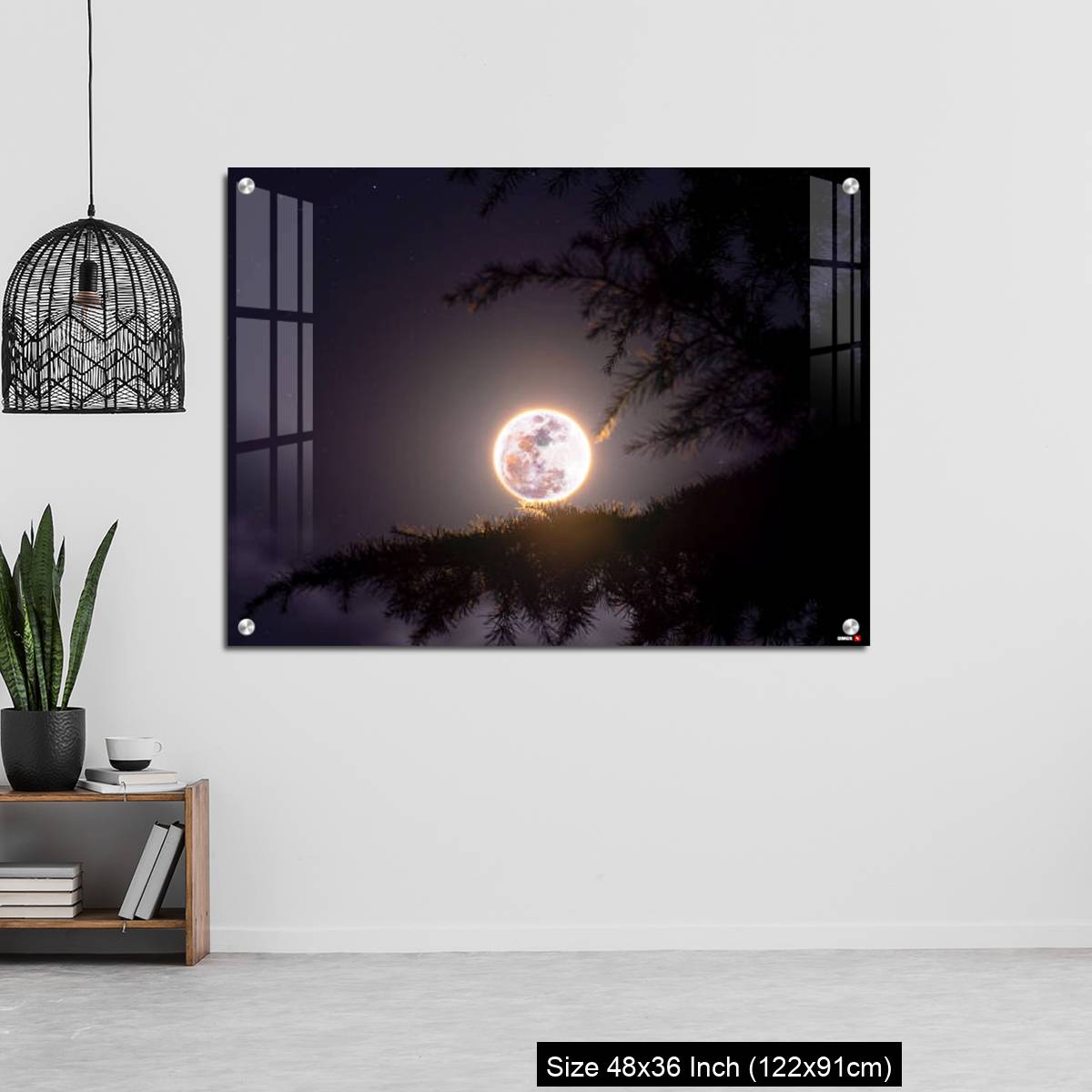 OMGs Acrylic Wall Decor – February's full Moon - The Snow Moon - Image 6