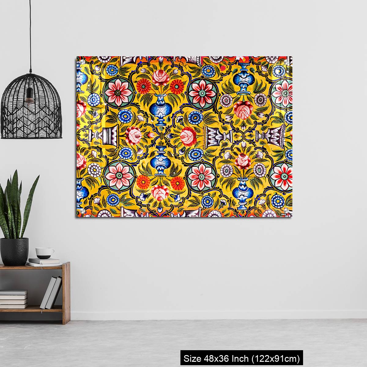 OMGs Acrylic Wall Decor – Floral patterns on colorful mural - Image 6